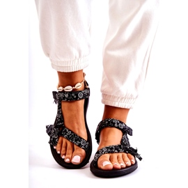 Sandalias de velcro negras para mujeres negro 3 Sandalias de velcro negras para mujeres negro 3