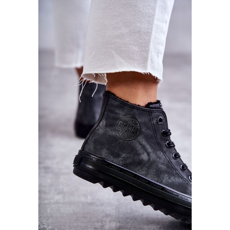 Zapatillas de deporte de GG274069 Black GG274069 de aislamiento aislante de Big Star gris 2