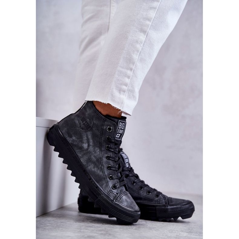 Zapatillas de deporte de GG274069 Black GG274069 de aislamiento aislante de Big Star gris 4