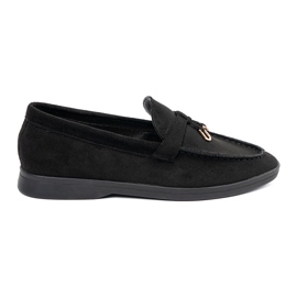 Mocasines mujer ante negro 2