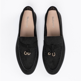 Mocasines mujer ante negro 5