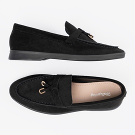 Mocasines mujer ante negro 4