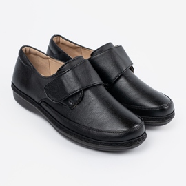 Shelvt Zapatos de mujer de velcro negro 2