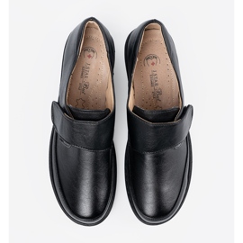 Shelvt Zapatos de mujer de velcro negro 3