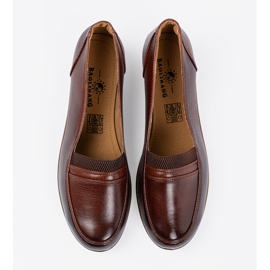 Shelvt Zapatos en una cuña baja marrón 3
