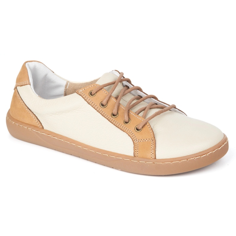 Olivier Zapatos de cuero para mujeres descalzo 910j beige 1