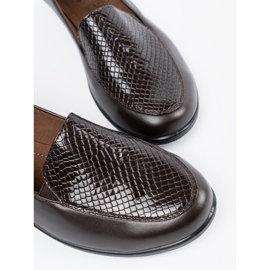 Shelvt Zapatos de cuña marrones beige 1