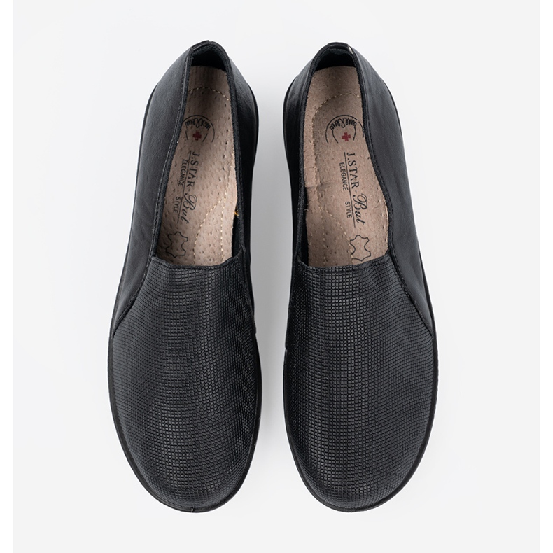 Shelvt Zapatos negros para mujeres en la plataforma 1