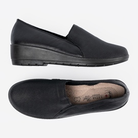 Shelvt Zapatos negros para mujeres en la plataforma 4