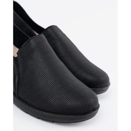 Shelvt Zapatos negros para mujeres en la plataforma 3