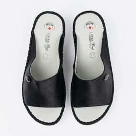 Shelvt Zapatillas de cuero casuales negras ecológicas negro 5