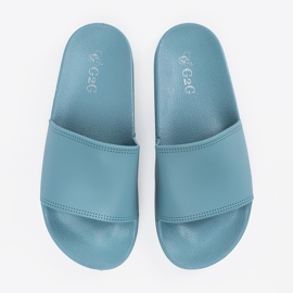 Shelvt Chanclas de goma azul 3
