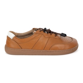 Olivier Zapatos de mujer descalzos de cuero minimalista de cuero ancho aria marrón 8