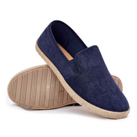 Boto Apartrilles zapatillas para hombres con lunaria marina ecológica de gamuza azul 6