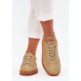 Zapatillas de ante mujeres Big Star RR274849 Sistema de beige Hi-Polish 3