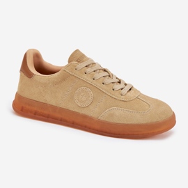 Zapatillas de ante mujeres Big Star RR274849 Sistema de beige Hi-Polish 4
