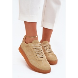 Zapatillas de ante mujeres Big Star RR274849 Sistema de beige Hi-Polish 5