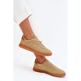 Zapatillas de ante mujeres Big Star RR274849 Sistema de beige Hi-Polish 7