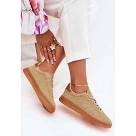 Zapatillas de ante mujeres Big Star RR274849 Sistema de beige Hi-Polish 8