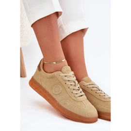 Zapatillas de ante mujeres Big Star RR274849 Sistema de beige Hi-Polish 9