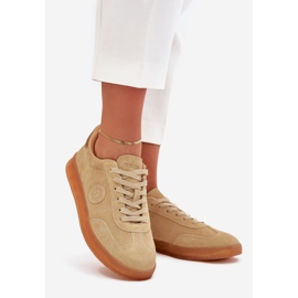 Zapatillas de ante mujeres Big Star RR274849 Sistema de beige Hi-Polish 1