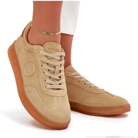 Zapatillas de ante mujeres Big Star RR274849 Sistema de beige Hi-Polish 10