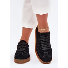 Zapatillas de ante femeninas Big Star RR274851 Hi-Polish System Black negro 4