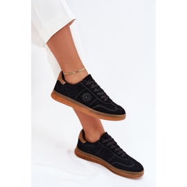 Zapatillas de ante femeninas Big Star RR274851 Hi-Polish System Black negro 10
