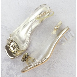 Golden Sabatina 33506-7 sandalias transparentes dorado 3