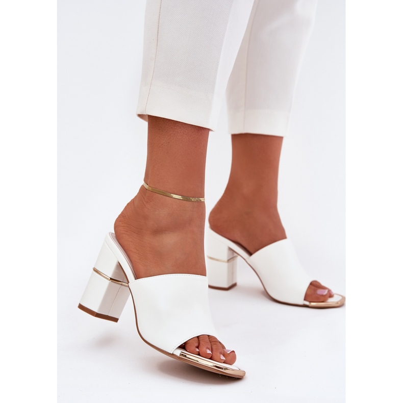 Boto Elegantes zapatillas para mujeres en el Post White Raiza blanco 2