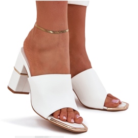 Boto Elegantes zapatillas para mujeres en el Post White Raiza blanco 9