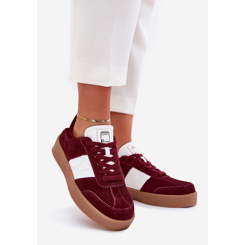 Zapatillas de ante mujeres Big Star de Daniel Lopez SS2D4023 Borgoña rojo 1 Zapatillas de ante mujeres Big Star de Daniel Lopez SS2D4023 Borgoña rojo 1