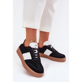 Zapatillas de ante femeninos Big Star de Daniel Lopez SS2D4021 Negro 3