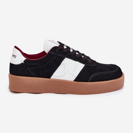 Zapatillas de ante femeninos Big Star de Daniel Lopez SS2D4021 Negro 9