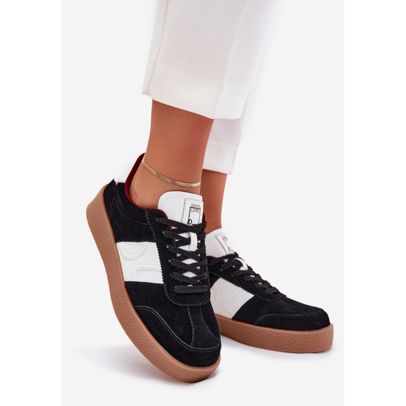 Zapatillas de ante femeninos Big Star de Daniel Lopez SS2D4021 Negro 1