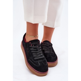 Zapatillas de ante femeninas Big Star de Daniel Lopez SS2D4006 Negro 5