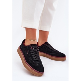 Zapatillas de ante femeninas Big Star de Daniel Lopez SS2D4006 Negro 2