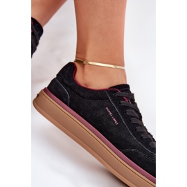 Zapatillas de ante femeninas Big Star de Daniel Lopez SS2D4006 Negro 9