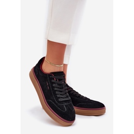 Zapatillas de ante femeninas Big Star de Daniel Lopez SS2D4006 Negro 1