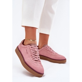 Zapatillas de ante femeninas Big Star de Daniel Lopez SS2D4010 Pink rosado 4