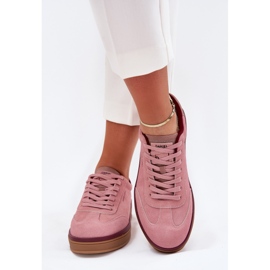 Zapatillas de ante femeninas Big Star de Daniel Lopez SS2D4010 Pink rosado 5