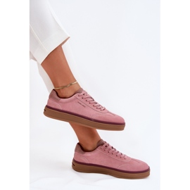 Zapatillas de ante femeninas Big Star de Daniel Lopez SS2D4010 Pink rosado 11