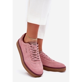 Zapatillas de ante femeninas Big Star de Daniel Lopez SS2D4010 Pink rosado 1