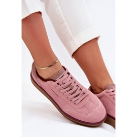Zapatillas de ante femeninas Big Star de Daniel Lopez SS2D4010 Pink rosado 2