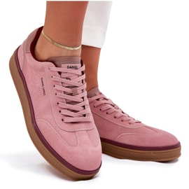 Zapatillas de ante femeninas Big Star de Daniel Lopez SS2D4010 Pink rosado 13