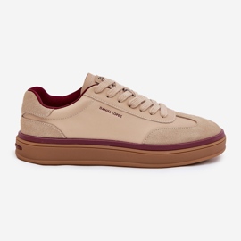 Zapatillas de deporte de cuero para mujeres Big Star de Daniel Lopez SS2D4007 Beige 9
