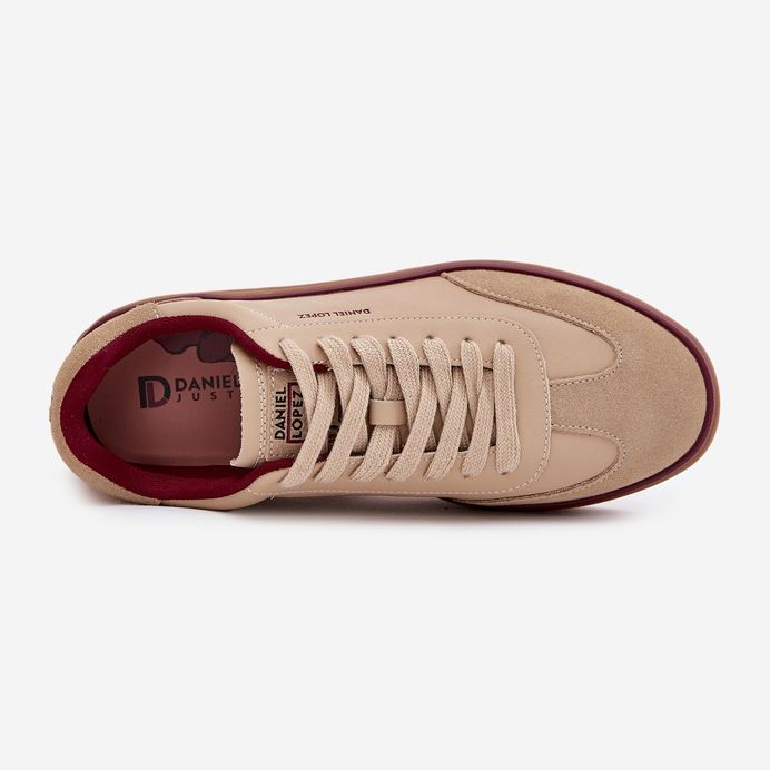 Zapatillas de deporte de cuero para mujeres Big Star de Daniel Lopez SS2D4007 Beige 2