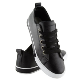 Deportivas negras de mujer A88-07 Black negro 5