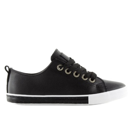 Deportivas negras de mujer A88-07 Black negro 2