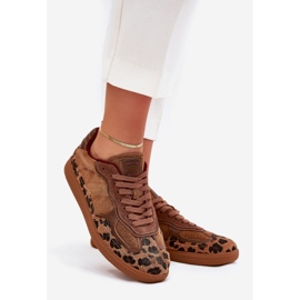 Zapatillas de deporte femenino Big Star de Daniel Lopez SS2D4017 Leopard Impresión marrón 1 Zapatillas de deporte femenino Big Star de Daniel Lopez SS2D4017 Leopard Impresión marrón 1